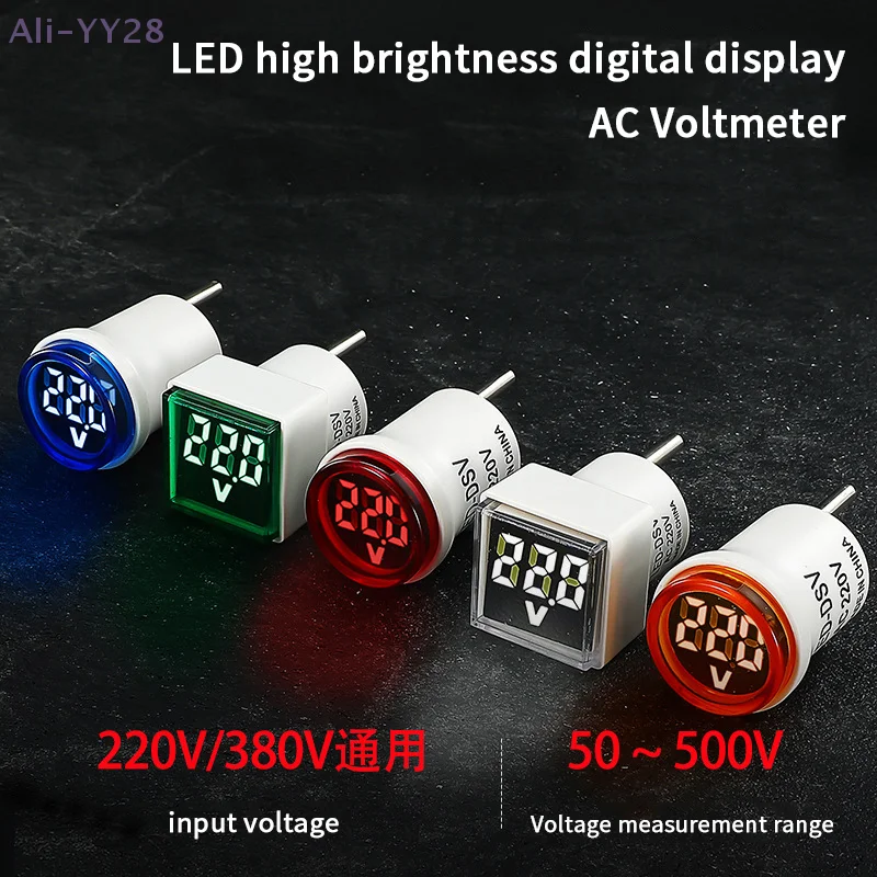 {MX} AC 220V/230V Digital Voltages Indicates Home Circuit Tester EU Plug Universal Home AC Voltage Meter