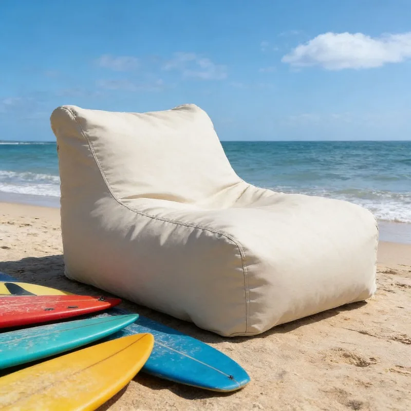 Outdoor Bean Bag Lazy Sofa, Outdoor Waterproof Sofa, Single Person Leisure Beach Lounge Chair, Scenic Area Backrest Chair