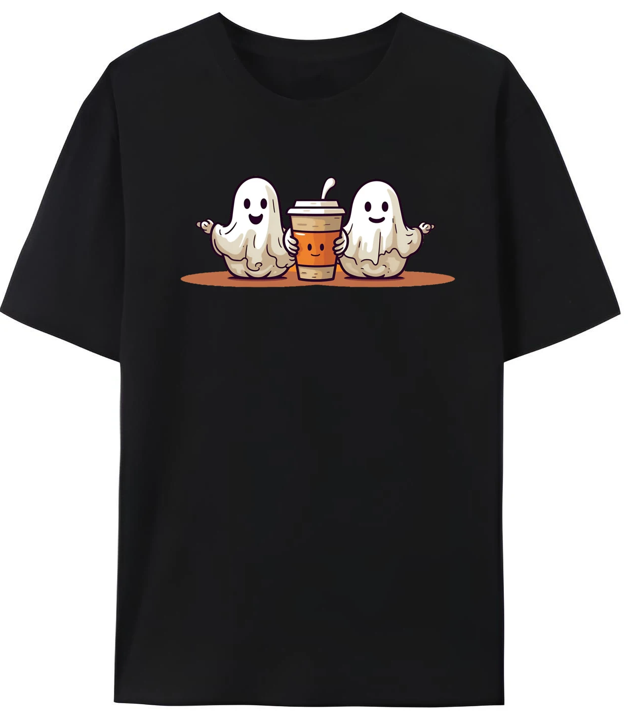 

Cute Halloween Ghost Luxury Clothing Men High Quality Adult T Shirt Leisure Printed Tops Graphic Clothes