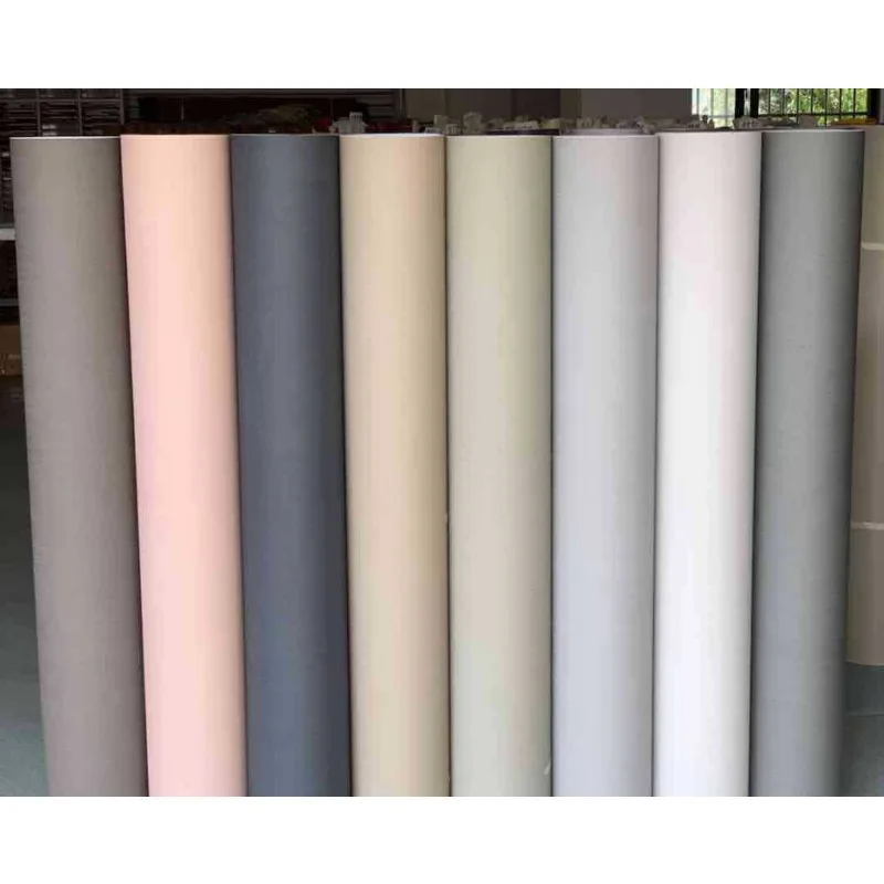 Extra thick air guide groove cloth pattern self-adhesive wallpaper hotel customer refurbished wallpaper showcase decorative