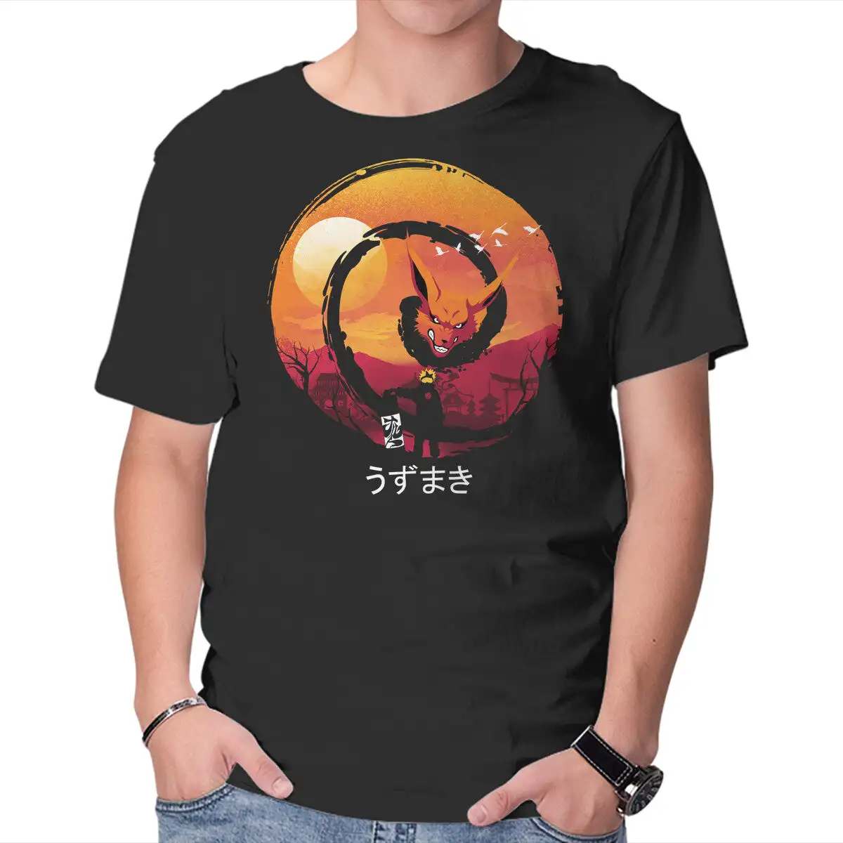 Uzumaki Night Anime Graphic T-shirts for Men Clothing Women Short Sleeve Tees New Arrivals Unisex Summer