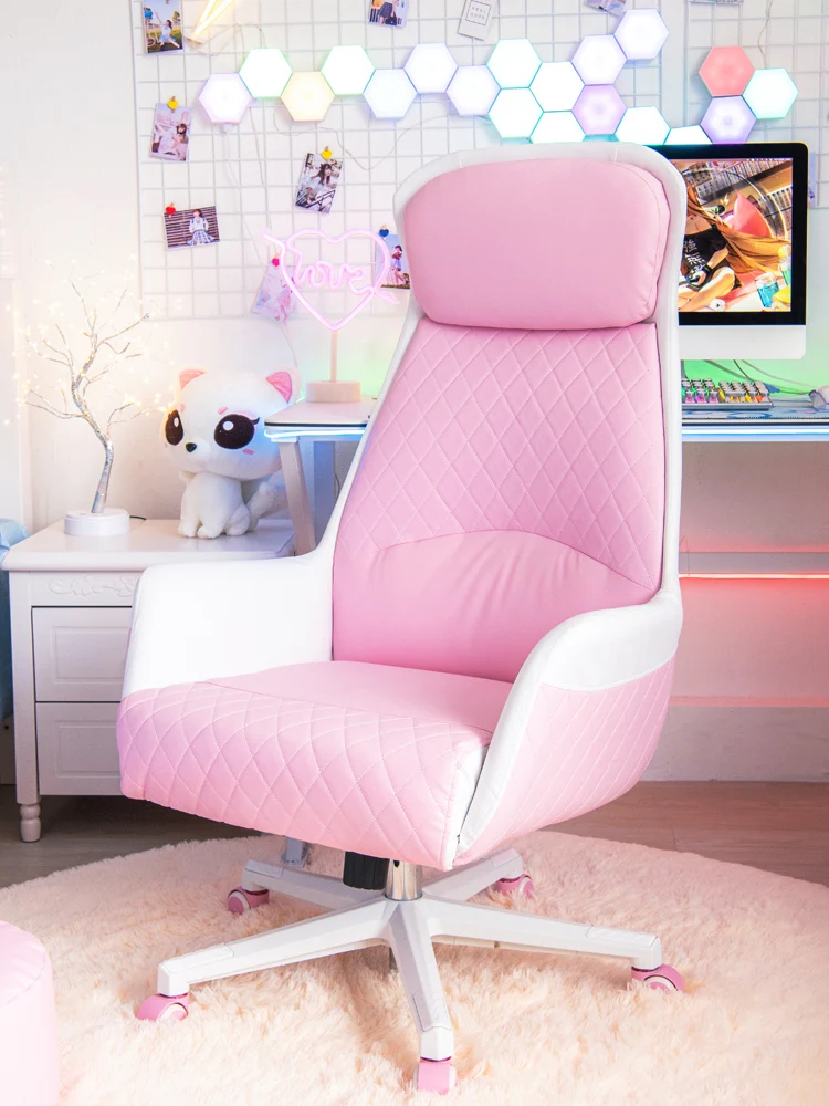 Photogenic chair, gaming chair, female computer chair, comfortable sedentary sofa chair, home swivel chair