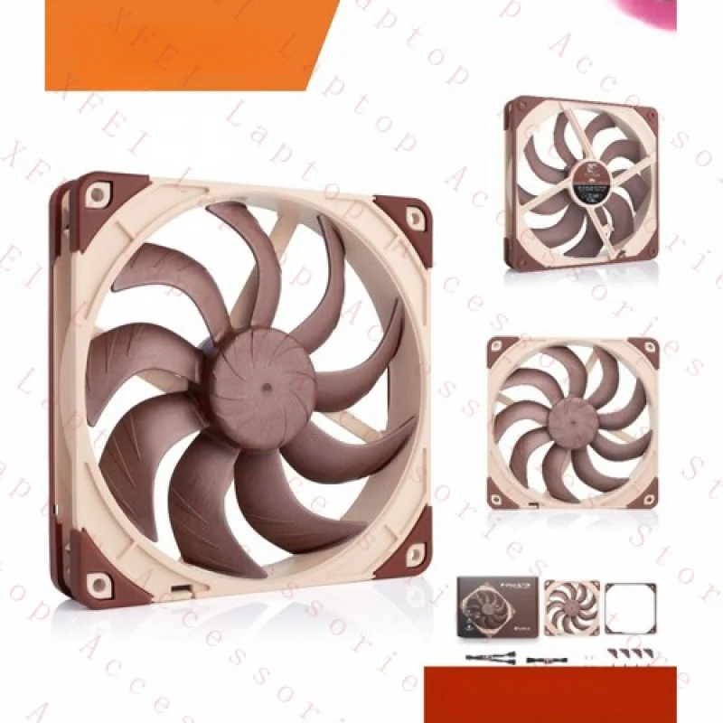 

F for Computer PC Fan 140mm Quiet Cooling Airflow PWM Radiator Fan