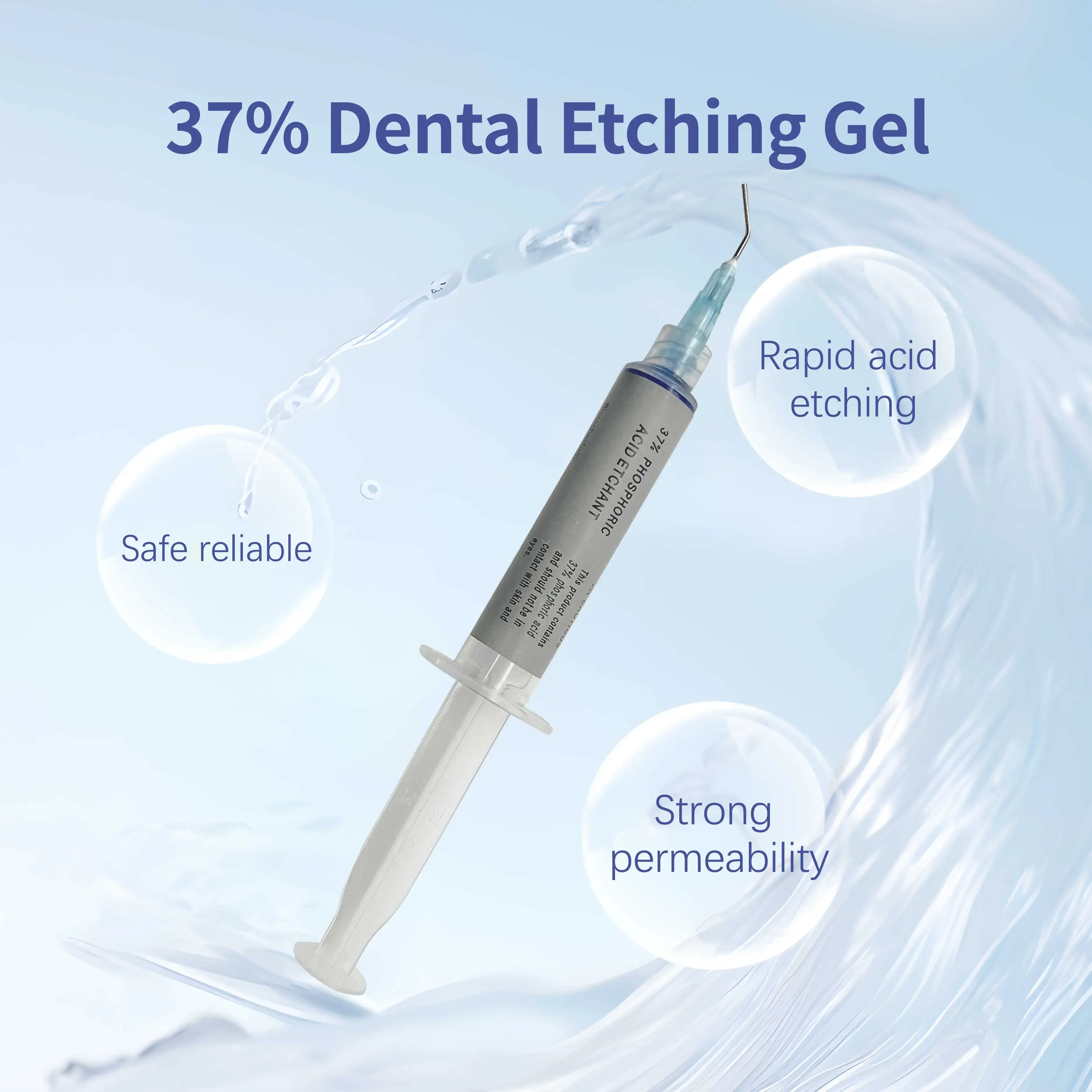 JINGT Manufacture Dental Equipment Teeth Etchant Dental 37% Phosphoric Acid Etching Gel/5ml