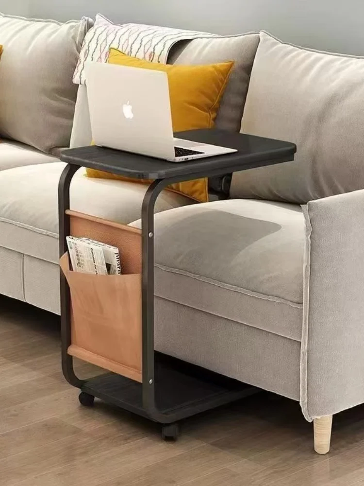 

Modern Movable Side Table Sofa End Tables Household Living Room Furniture Nordic Leisure Bedside Shelf Wooden Small Coffee Table