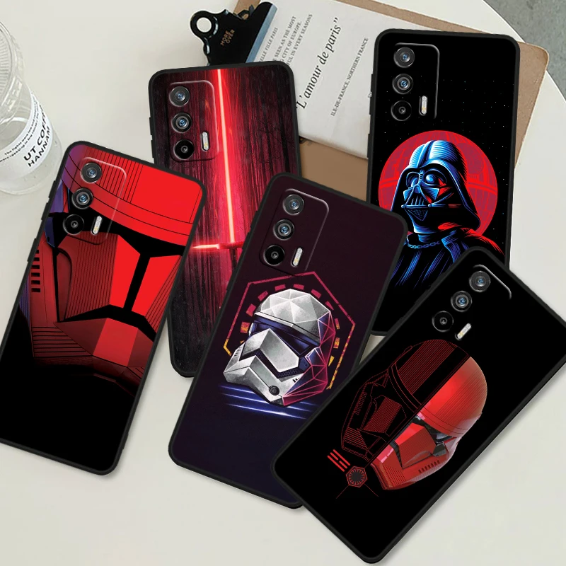 S-tar W-ars Art For OPPO Realme GT3 2 C55 C33 C35 C30S C31 X3 X2 Q5i Q3S C21Y Pro Black Silicone Phone Case