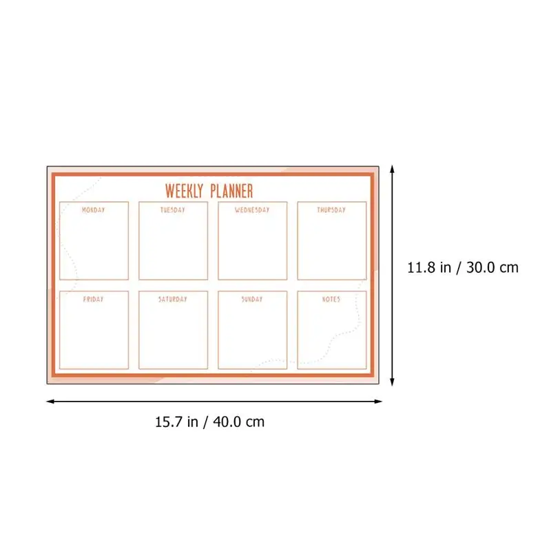 Imagem -06 - Calendário Seco Apagar Quadro Branco Placa de Geladeira Mensal Crianças Desenho Borad Blackboard Branco Lembrete Folha