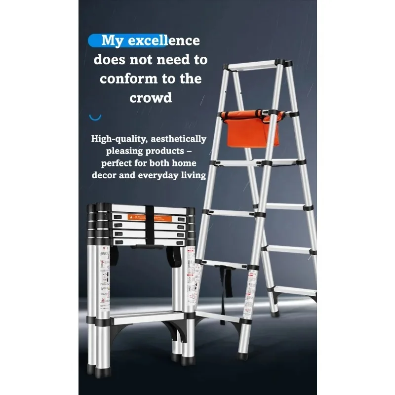 Multi-Functional Adjustable Equipment Contractor Grade Telescopic Lift Workshop Telescopic Ladder Rack