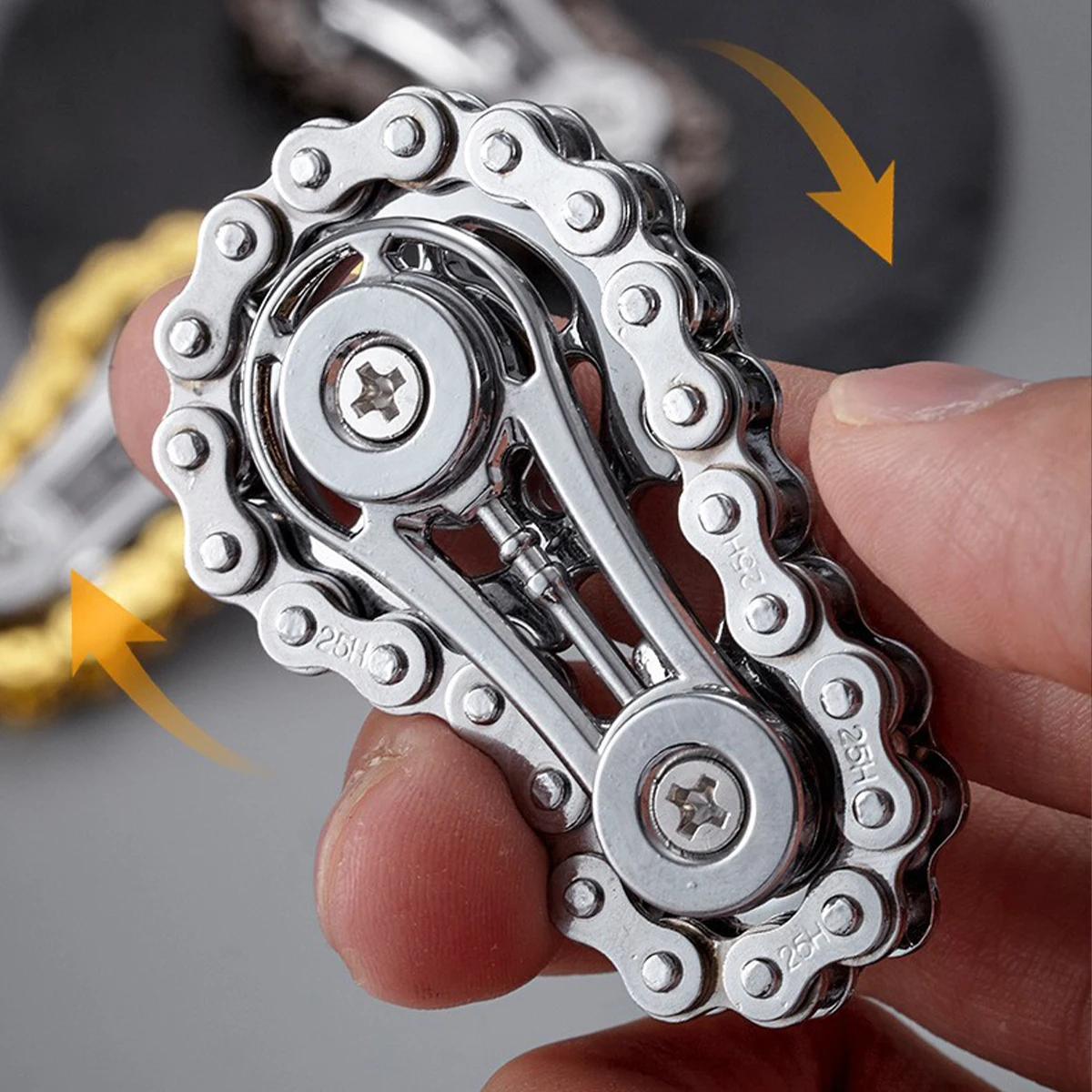 EDC Metal Gear Gyroscoop Zinklegering Creatieve Fidget Spinner Gear Chain Vingertop Spinners Fidget Spiner Vinger Stress Relief Speelgoed