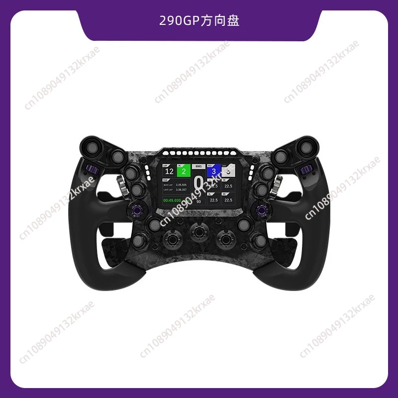 

Игровой руль 290GP для гоночных симуляторов, кованый, с силовой обратной связью, в стиле F1, с подрулевыми переключателями.