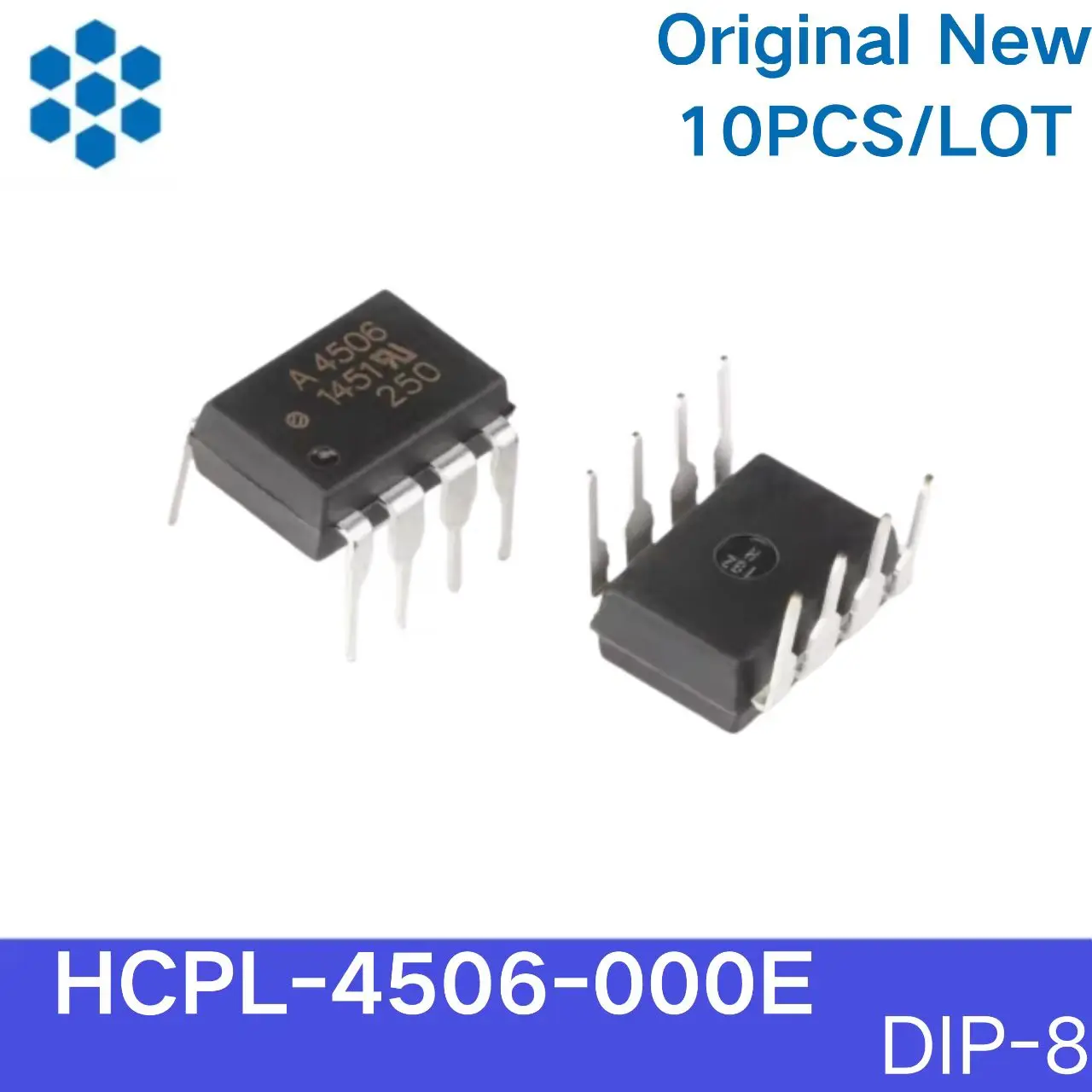

Оригинальный новый 10 шт./лот, чип оптопары с сквозным отверстием HCPL-4506-000E DIP-8, интерфейс привода ворот