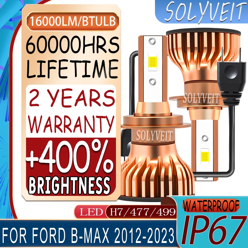 

Enhanced Night Visibility Dustproof Shockproof LED H7 477 Low Beam Lights For Ford B-Max 2012 2013 2014 2015 2016 2017 2018-2023