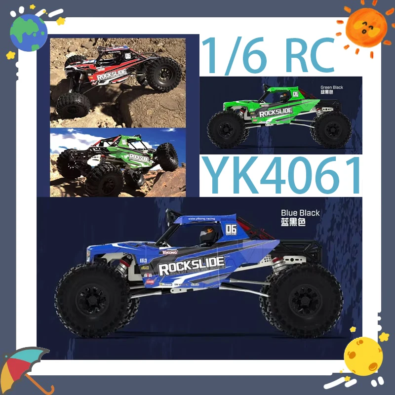 

YK4061 1/6 Scale ROCK SLIDE RC Car Remote Control Electric Off-Road Vehicle Low-Center-of-GRAVITY Climbing Toy for Ages 14+