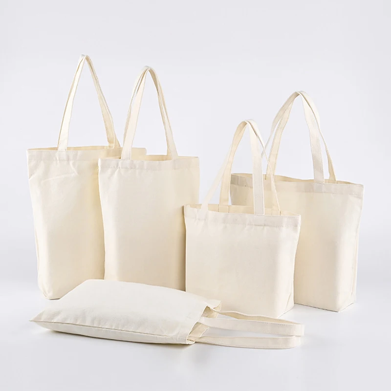 Top Quality Blank Canvas Cotton Tote Shopping Bag Plain Organic Cotton Canvas Tote Bag With Logo Canvas Tote Bag Cute Tote Bag