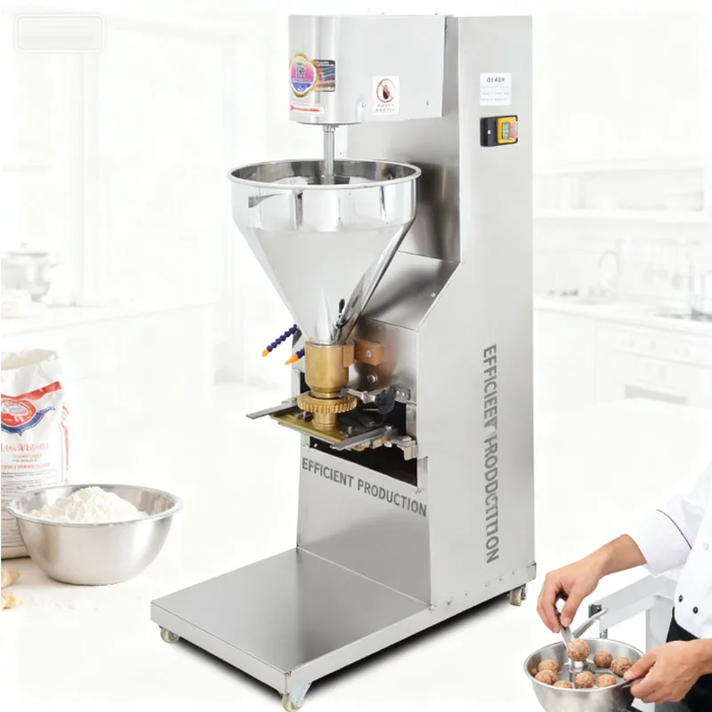 Máquina automática para hacer coquetas, equipo relleno de carne, albóndigas, bola de ternera