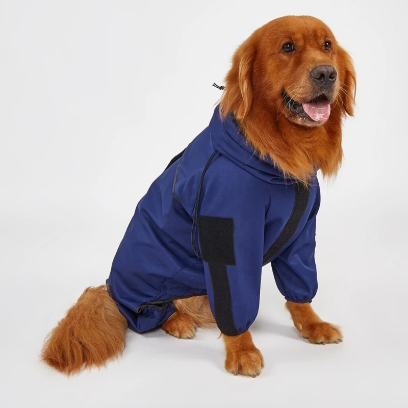 D0AD Dog Raincoats Hooded Slicker Large Ponchos for Small to Large Dogs and Puppies Puppy Rain Ponchos Rain Coat Rainwear