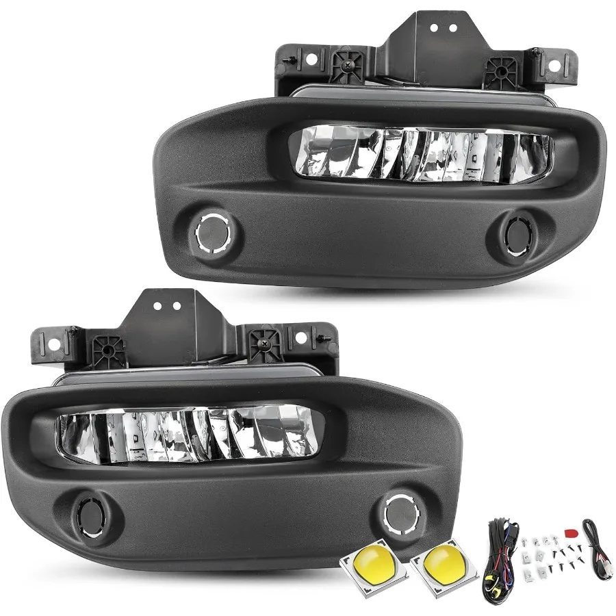 

Светодиодные противотуманные фары для Dodge Ram 2500 3500 20192024, модернизация передней противотуманной фары с кронштейном и комплектом проводки для повышенной видимости в A