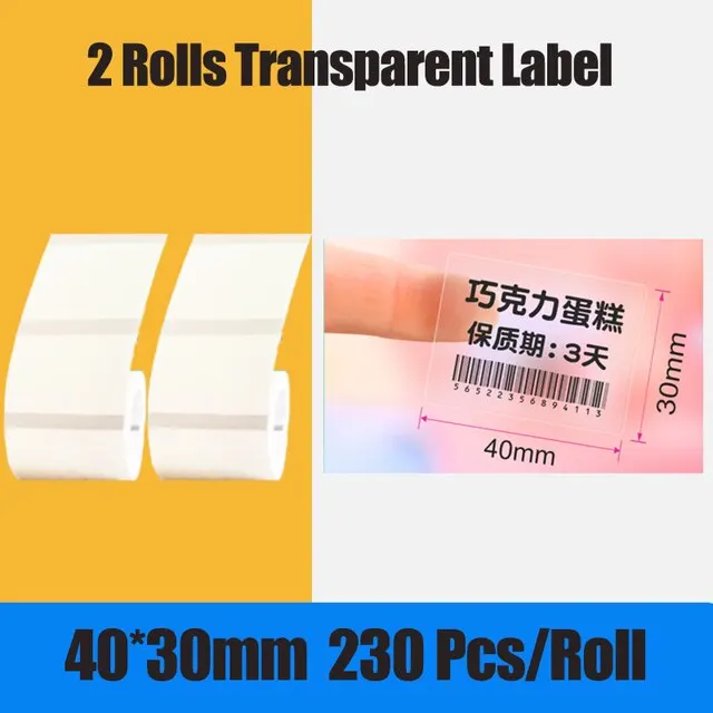 Niimbot B21 Thermische Label Printer Papier Sticker Afdrukken Papier Waterdicht Outdoor Kabel Label Juwellen Labels # R20