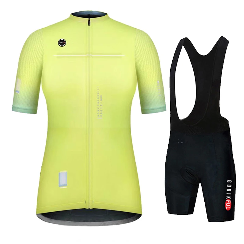 Cycling Jersey Set for Women, Anti-UV, Bicycle Clothing, Quick-Dry, Mountain Bike Clothes, Summer