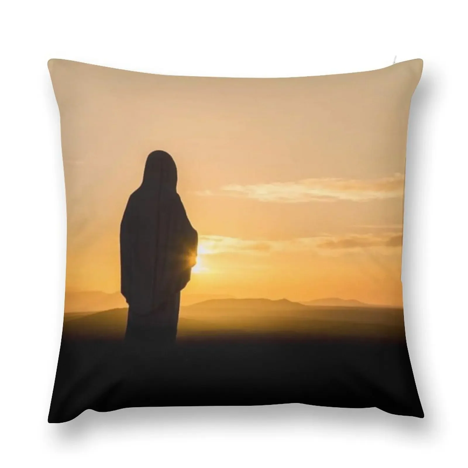 

Our Lady of Medjugorje poster,The Queen of Peace Virgin Mary Kraljica Mira Throw Pillow Throw Pillow pillow