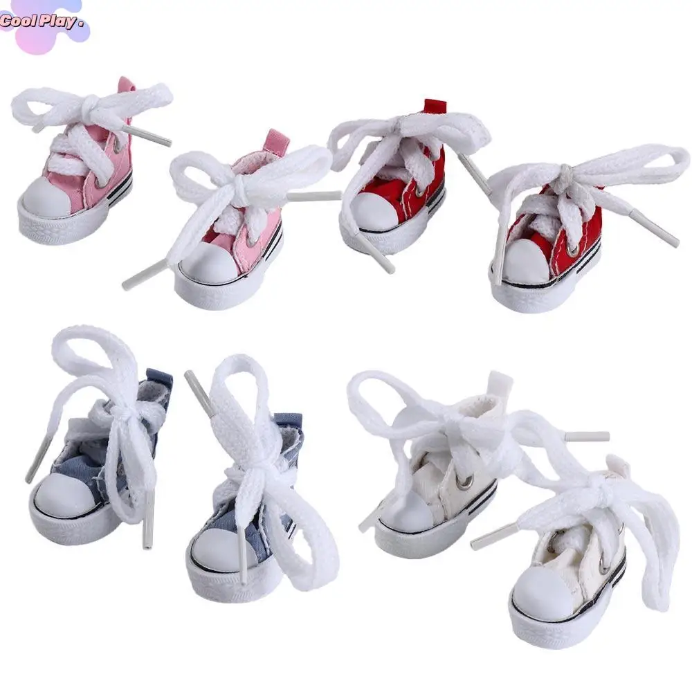 

1 Pair 3.5cm Doll Fashion Mini Canvas Shoes Mini Cute Fashion Casual Doll Canvas Shoes Kawaii Colorful Mini Canvas Dolls Shoes