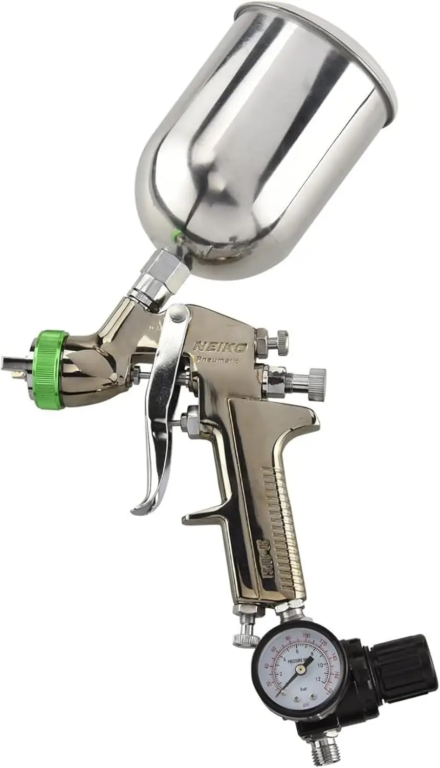 

Пистолет-распылитель с гравитационной подачей HVLP, сопло 1,5 мм, емкость 600 куб.см для автомобильных и домашних стен