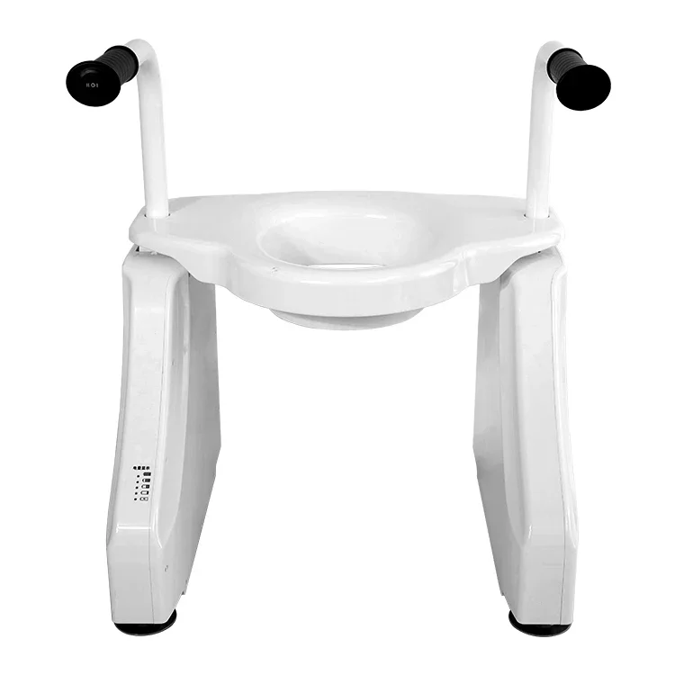 Chargeable Anti Slip Aluminium Alloy Electric Toilet Chair For Elderly Toileting