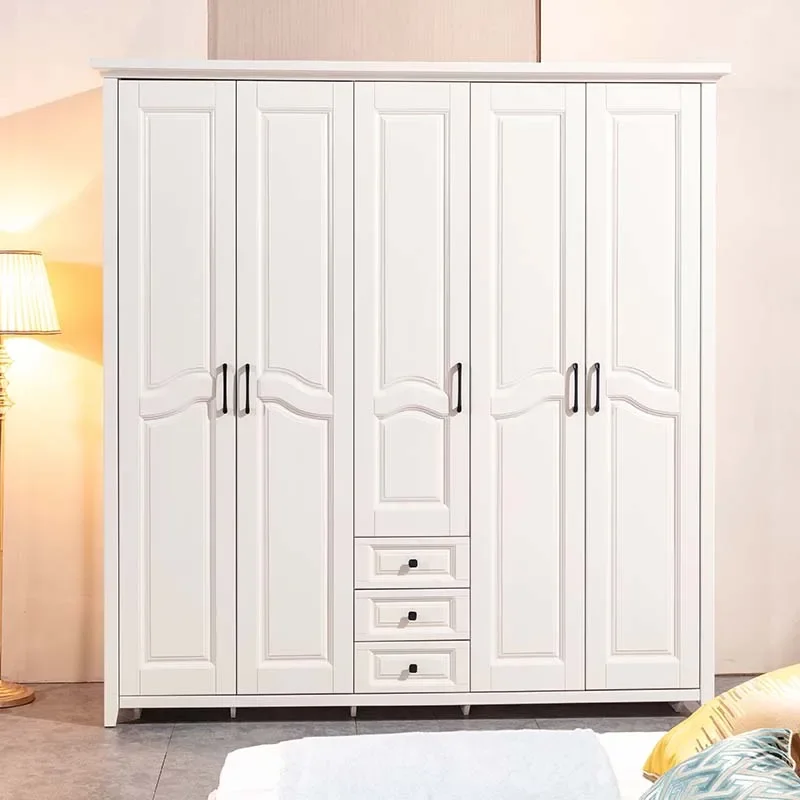 

Multifunction Wood Wardrobe Bedroom White Storage Hotel Closet Armable Drawers Salon Ropero Armable De Ropa Wardrobes Furniture