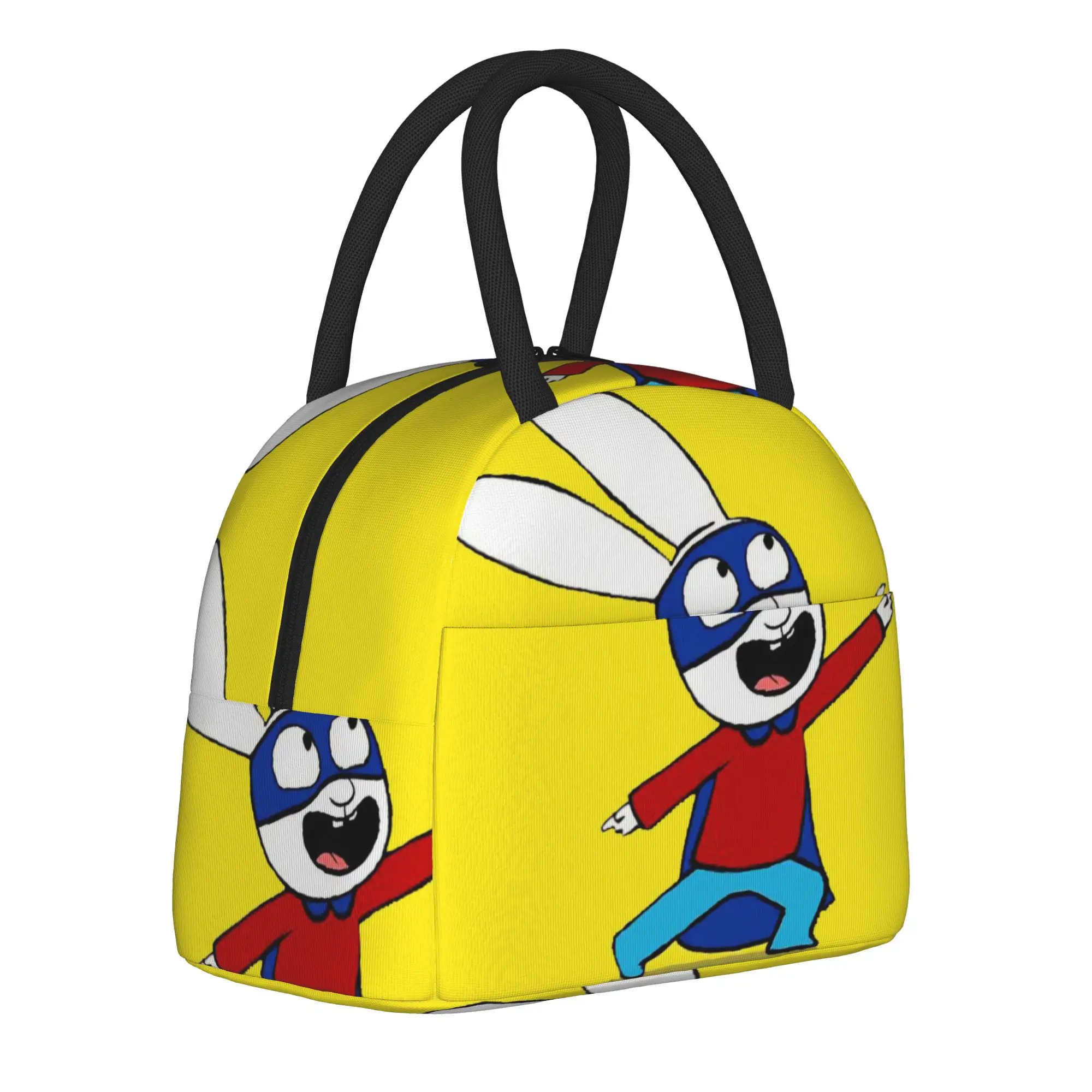 Simon Super Rabbit Insulated Lunch Bags for Men Women  Food Container Portable Cooler Thermal Lunch Boxes For Picnic