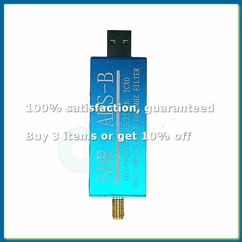 RTL2832U ADS-B Mode-S USB SDR TV Receiver Built-in RF Amplifier 1090MHz Bandpass Filter Radio SDR Band TV Scanner Tuner-A62I