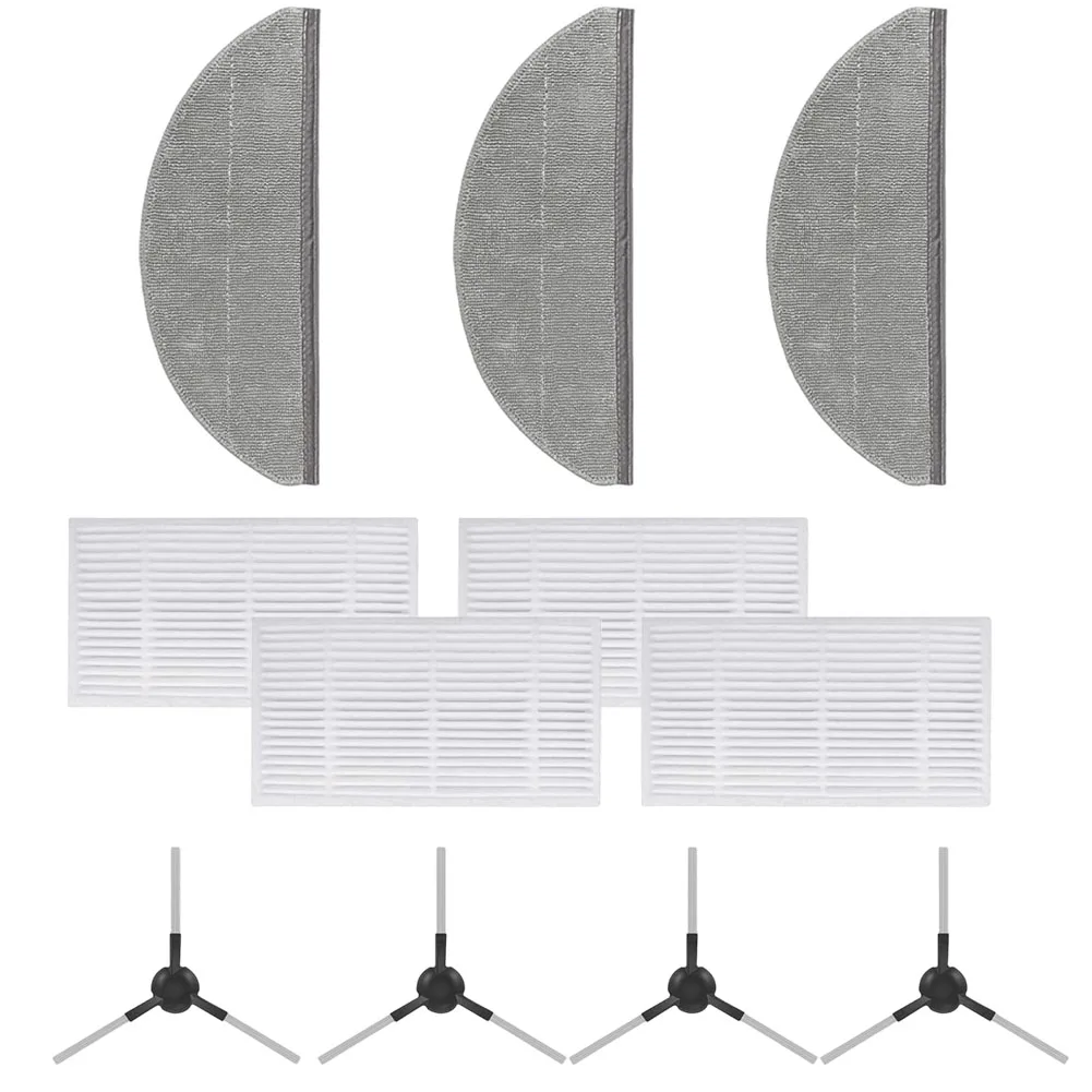 Side Brush Set Robot Vacuum Accessories For Home Daily Cleaning High Efficiency Filtration Tool-free Installation