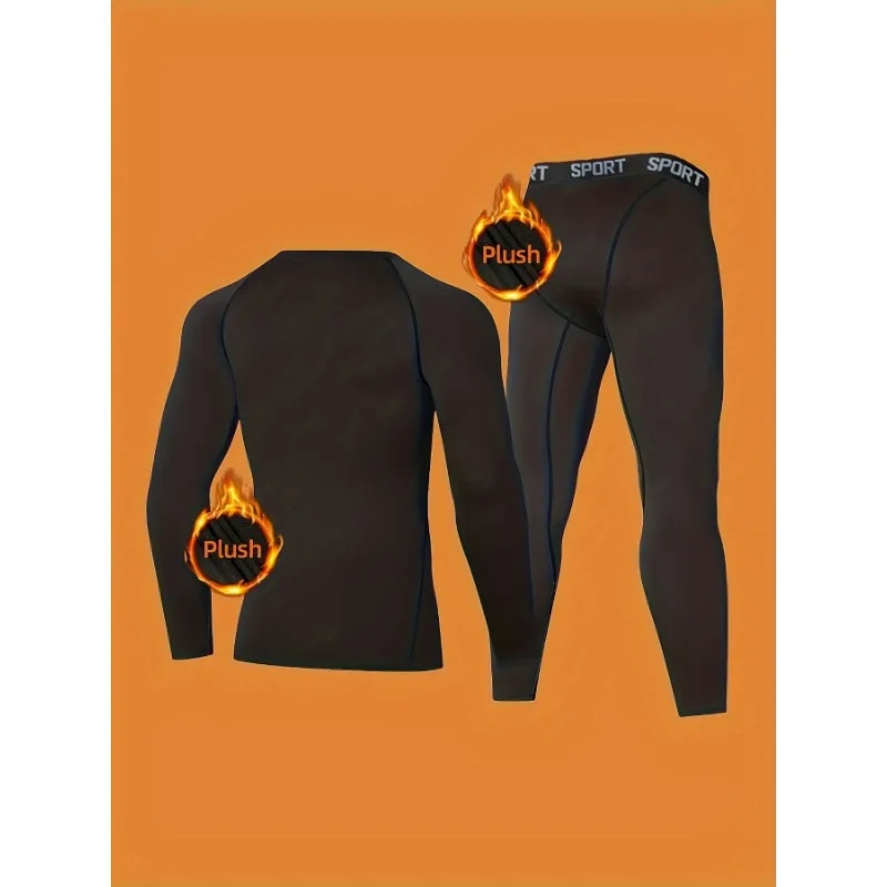 Unisex sports suit, quick drying elastic tight fitting sportswear, spare for outdoor sports and home warmth