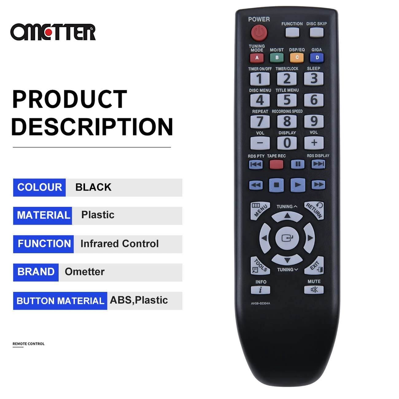 ใหม่ AH59-02304A รีโมทคอนโทรลสำหรับ SAMSUNG DVD MX-C830D MM-D330D AH5902304A MX-C630D MX-C730D