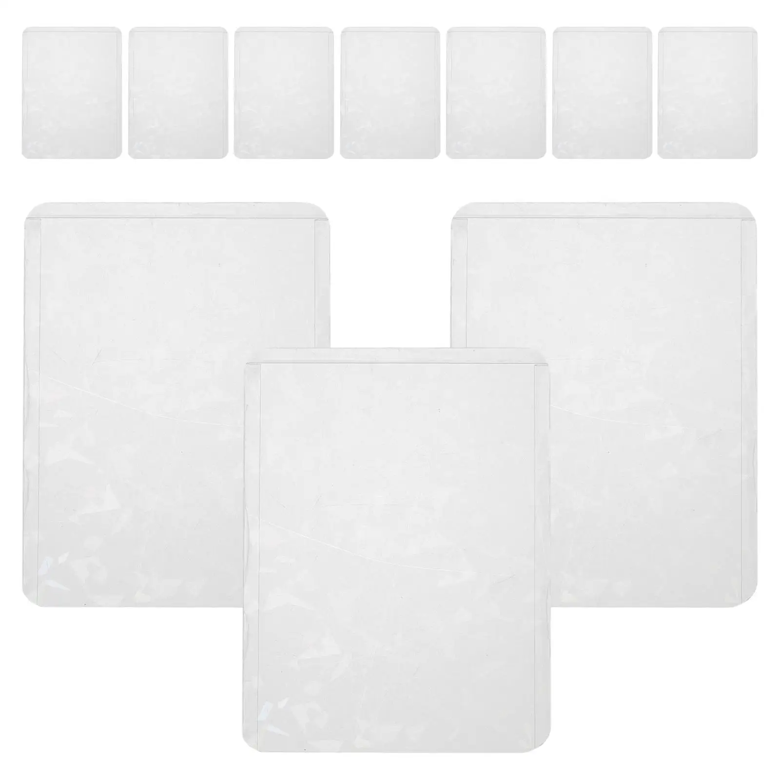 Photo Card Holder Business Cards Protectors Vertical Version Label Pockets Staff Sleeves