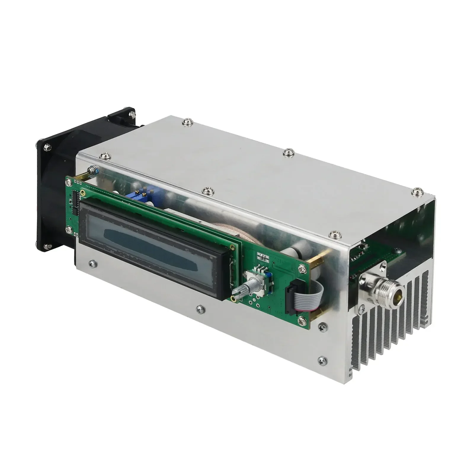 200W 87.5-108MHz Adjustable FM Stereo Transmitter Full Overload Protection for Ham Radio Station Broadcasting