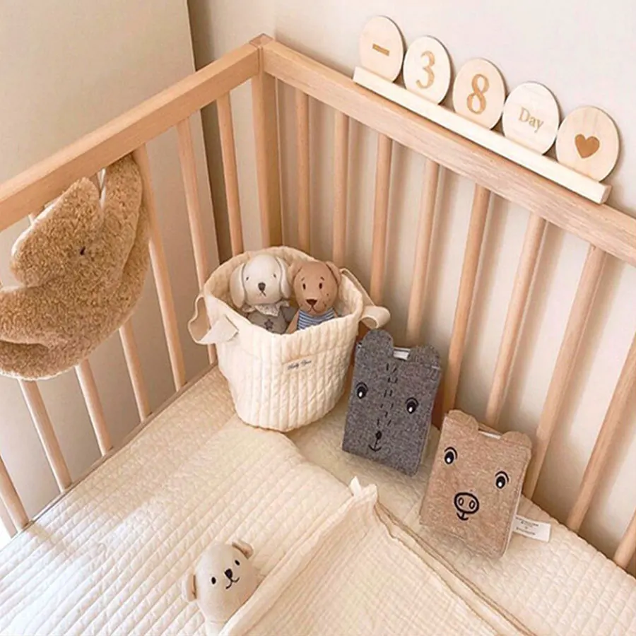 Cartoon White Rabbit Brown Bear Plush Doll Door Stop Children's Room Anti Pinch Hand Door Card Creative Protective Door Stop