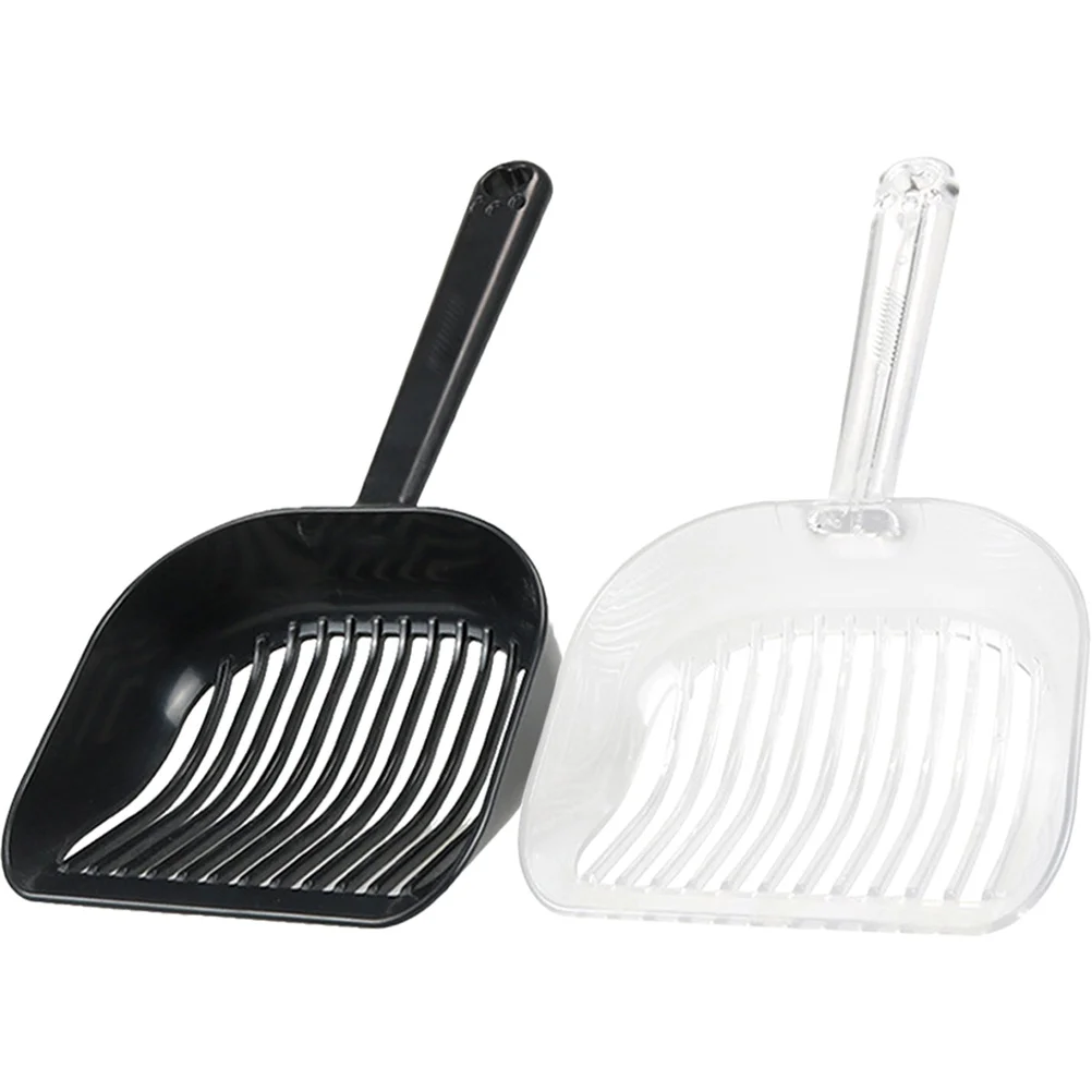 

2Pcs Cat Litter Shovel Reusable Non-Slip Wear-Resistant Large Filtering Holes Efficient Litter Box Cleaning Tool Pet Supplies