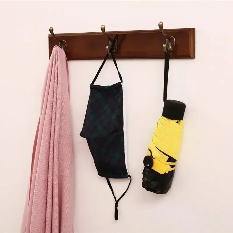 Bad Handtuch halter Kleiderbügel Walnuss Wand haken Bad Küche Schlafzimmer Flur Garderobe Zubehör