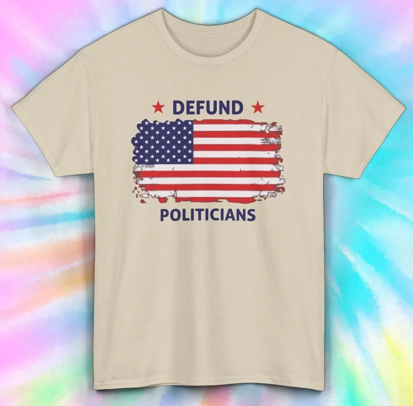T-shirt drapeau américain des politiciens Defund |   T-shirt de déclaration politique |   S-5XL