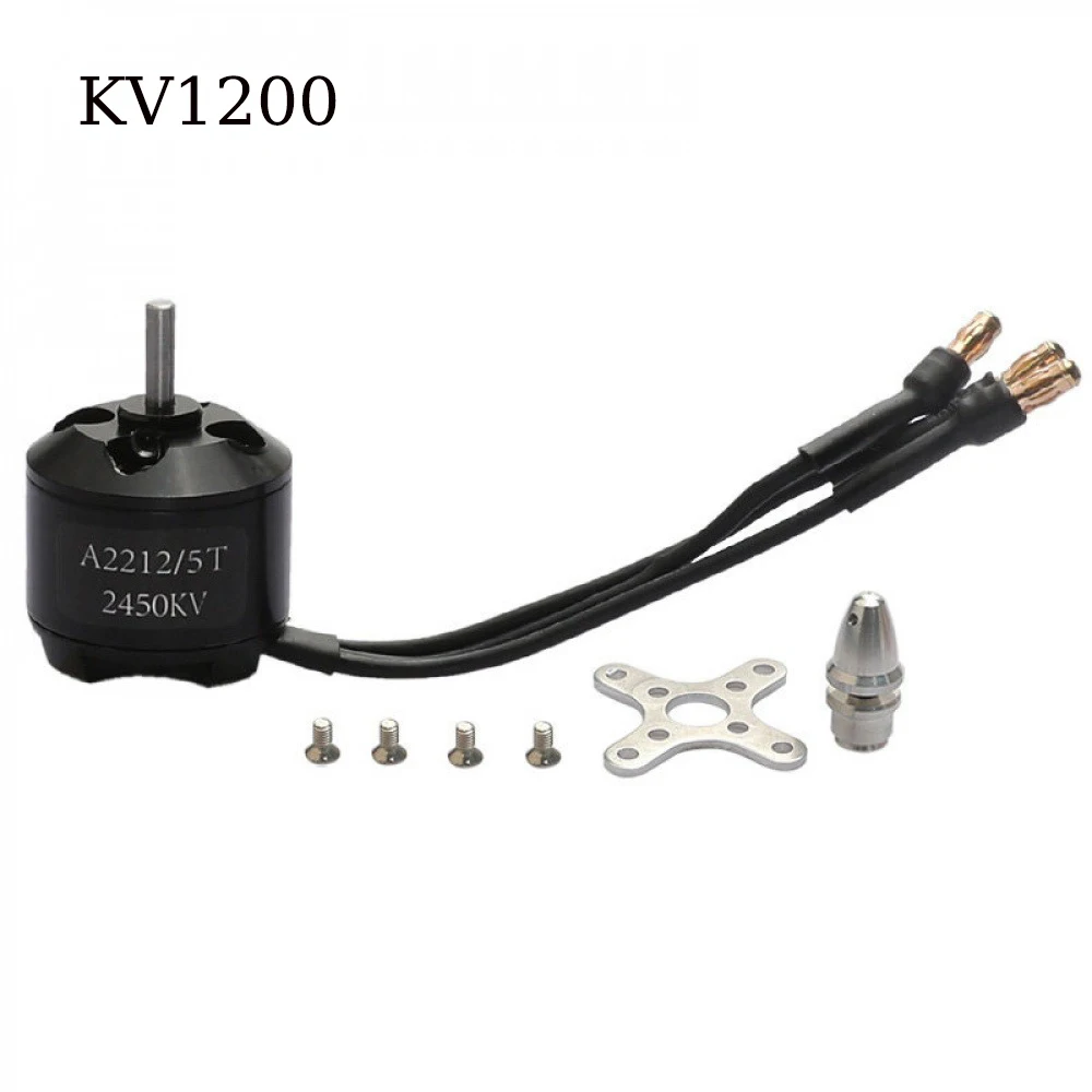 

A2212 RC Aircraft Brushless Motor KV930 KV1000 KV1400 KV2200 KV2450 KV2700 2-3S Lipo with Banana Plug Fixed Wing Drone Parts