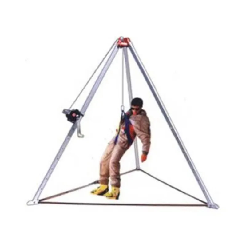 High Quality Fire Fighting Aluminum Safety Rescue Tripod with 180kg Load Capacity and 3.2m Max Height for Marine Life Saving