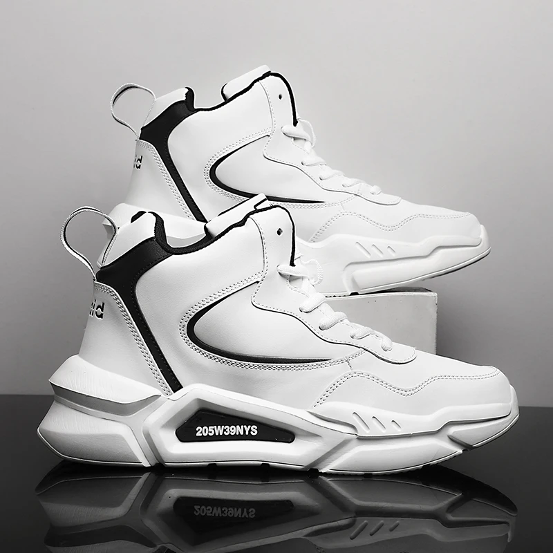 

Mens Sports Shoes 2025 Winter New High Top Outdoor Fashion Warm Non Slip Snug High-quality Daily Leisure Sports Running Shoes