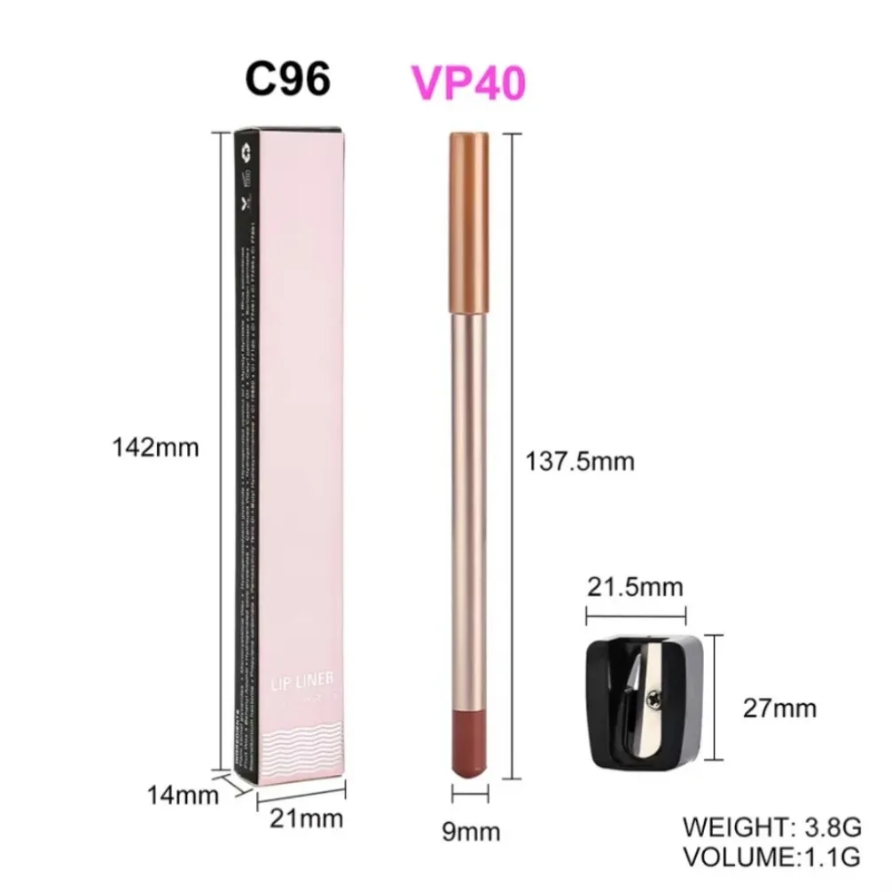 プライベートラベル ヴィーガン 卸売 メイクアップ 12色 長持ち 防水 リップライナーセット シャープナー付き カスタムロゴ リップライナー メイクアップ