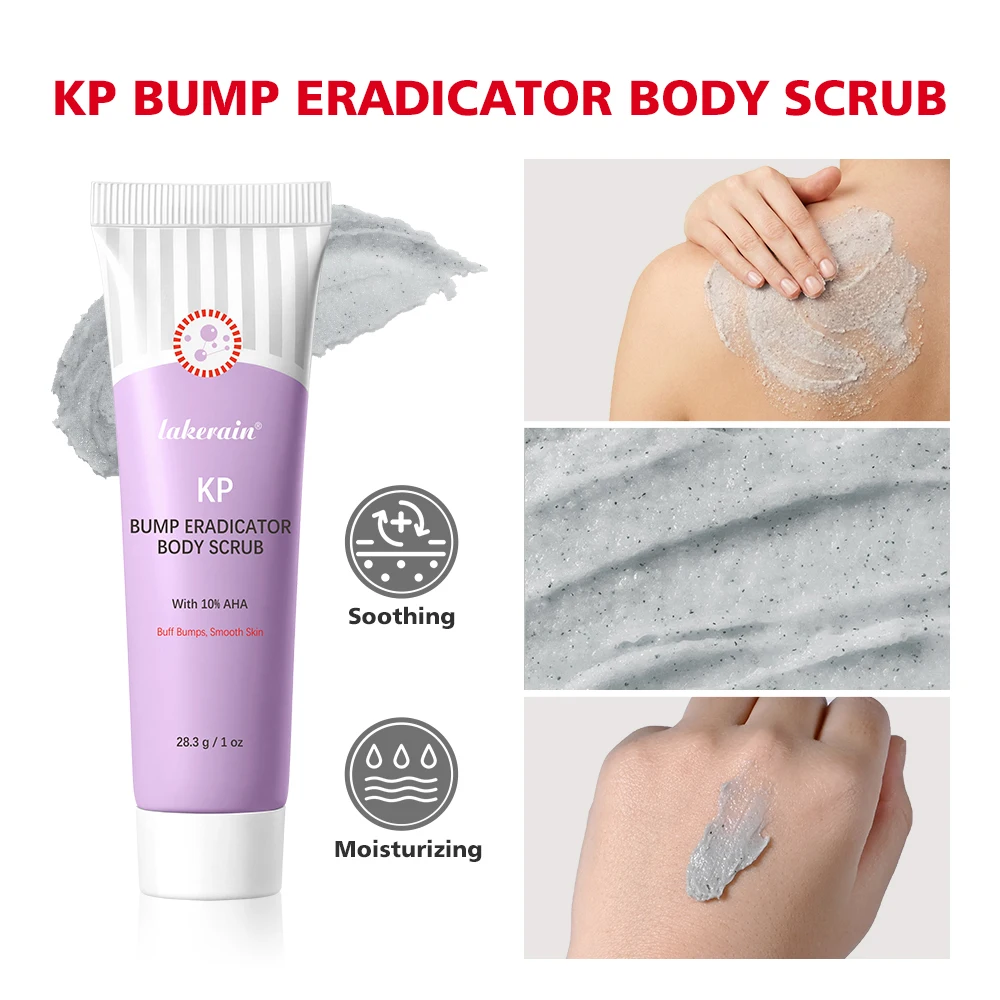 

Скраб для тела KP Bump Eraser с 10% AHA для лечения кератоза волосков, помогает уменьшить появление "куриных ножек", безопасен для чувствительной кожи