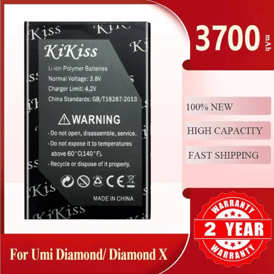

3700Mah Kikiss Battery Diamond For Umidigi Umi X