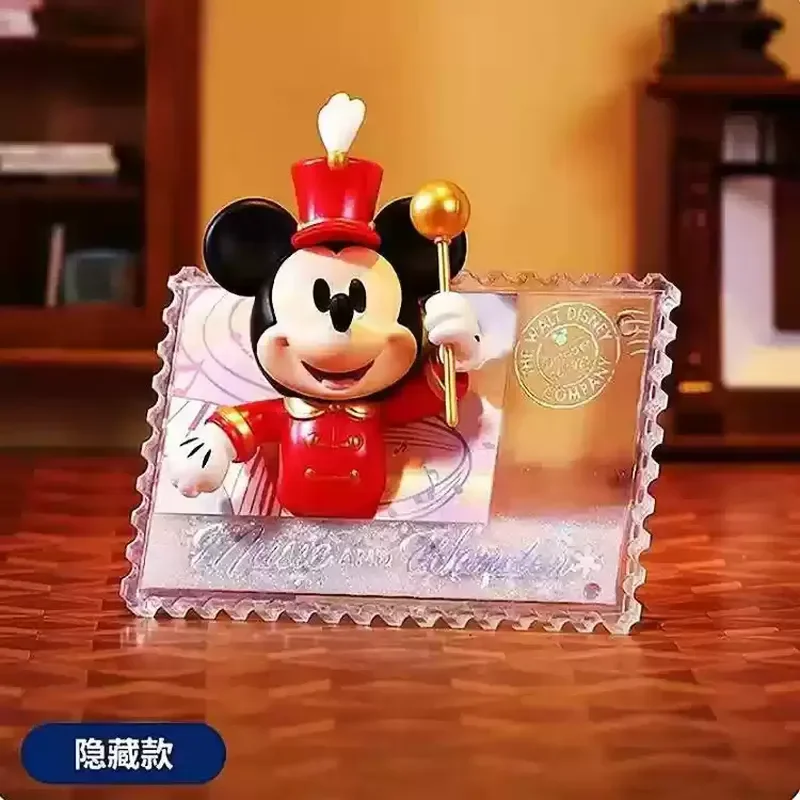 

Genuine Miniso New Edition Disney Anniversary One Hundred Retro Stamp Series Blind Box Refrigerator Magnet Garage Kit Gift