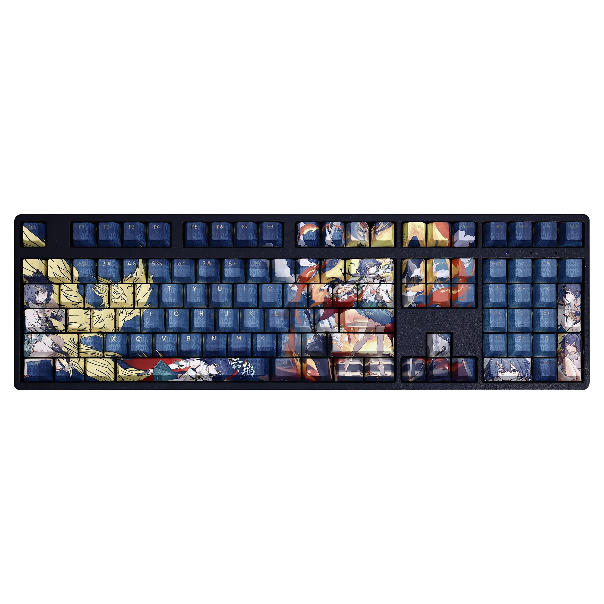 108 Tasten/Set Yunli Honkai: Sterns chiene pbt Kirsch profil DIY benutzer definierte Tasten kappen für MX-Schalter mechanische Tastatur Anime Spiel Geschenk