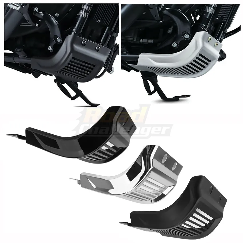 

Motorcycle Black Chrome Front Bottom Spoiler Mudguard Air Dam Chin Fairing For Harley Sportster XL Iron 883 1200 Models