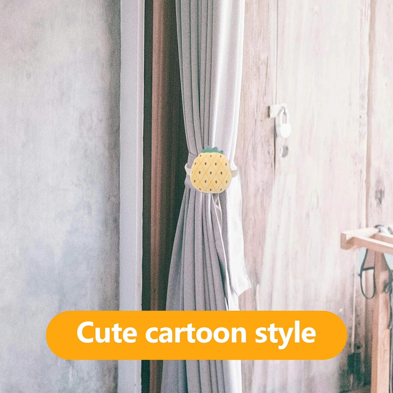 2 шт., занавески с фруктами и рисунком, подхваты, имитация фруктов, декоративный ремешок для гостиной, спальни, свадьбы, дома, окна