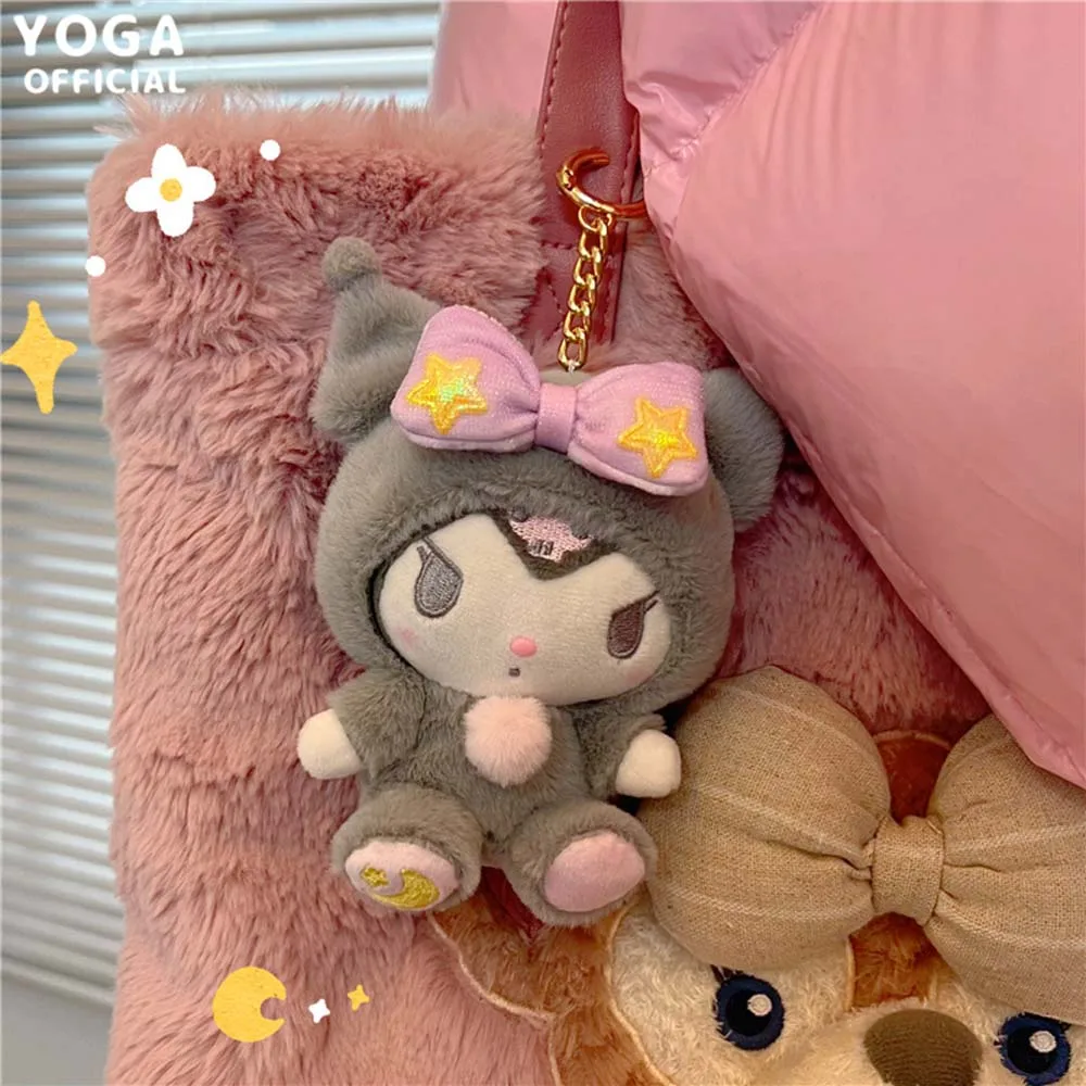 20CM Sanrio Cartoon Kawali Kuromi Olá Kitty Minha Melody Cinnamoroll Travesseiro Brinquedos De Pelúcia Soft Stuffed Dolls para Crianças Presentes de